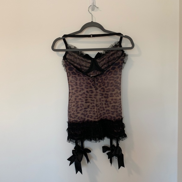 ✖️SOLD✖️Cheetah Print Lingerie Bodysuit - Picture 6 of 9